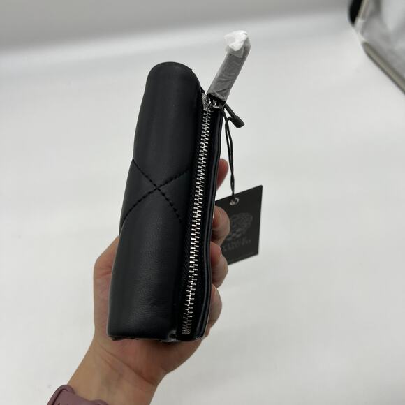 Vince Camuto Doty Wallet	Black Leather Size Small - Picture 4 of 16